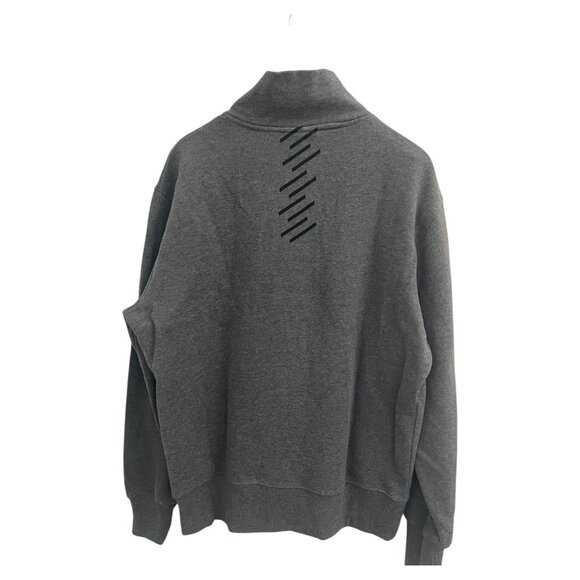 Superdry Men sweater M Grey Half zip Mock neck Pre-Owned Good Condition - Picture 2 of 13